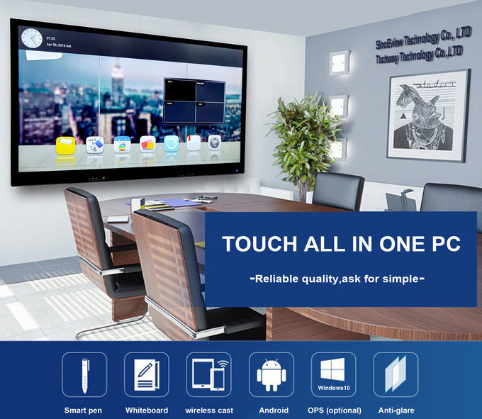 55 65 75 86 Inch Interactive Whiteboard Tv All In One Interactive Flat Panel Display