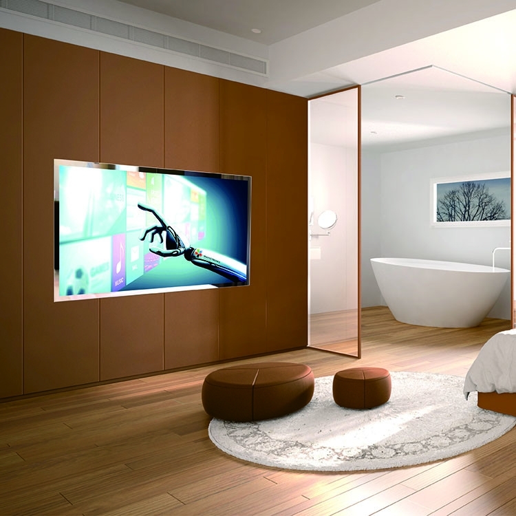55 Inch Touch Sensor Glass Mirror TV With Display LCD Module